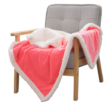 Double blankets spring and autumn warm nap blanket