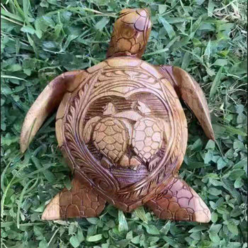 Hawaiian Turtle Statue Figurines Resin Crafts Creativity Desktop Ornaments Garden Home Decoration