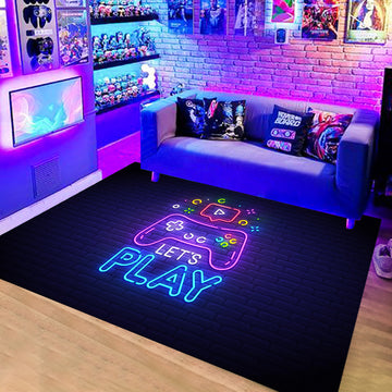 Cartoon Carpet Video Game Bedroom Carpet Living Room Arcade