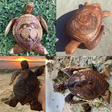 Hawaiian Turtle Statue Figurines Resin Crafts Creativity Desktop Ornaments Garden Home Decoration